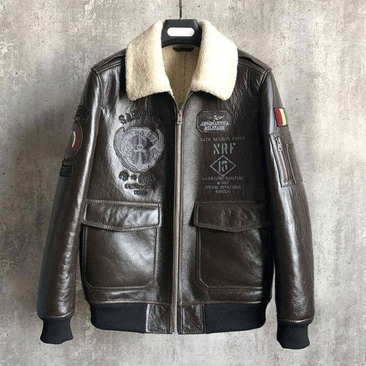 Men's Heritage B3 Shearling Flight Bomber Jacket