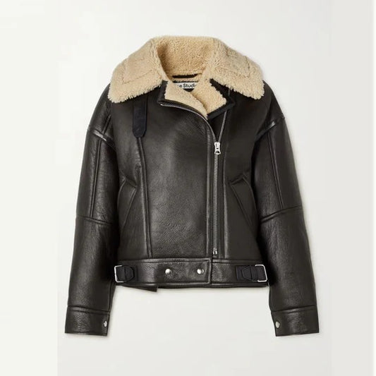 Women's Midnight B3 Cowhide Shearling Aviator Jacket
