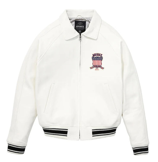 Avirex Snow White Icon Leather Jacket