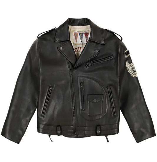 Men’s Avirex USA Tour Motorcycle Leather Jacket