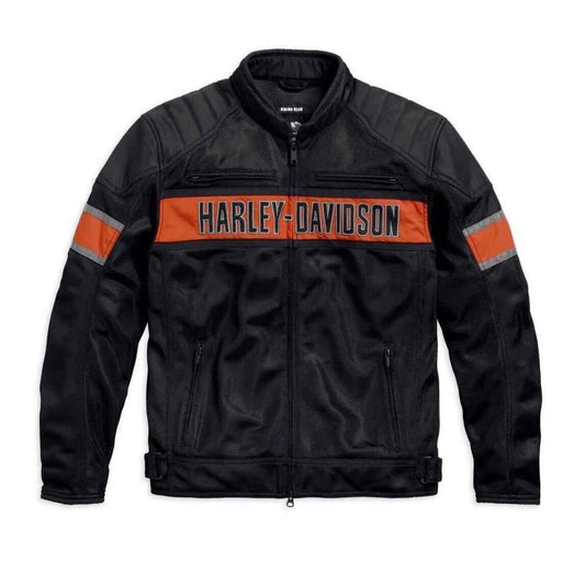 Harley Davidson Men’s Trenton Mesh Riding Jacket - Leather Elites