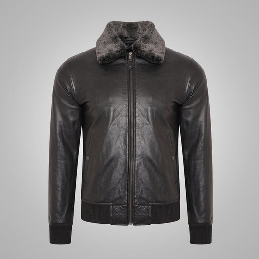 Premium Men’s B3 Flight Leather Jacket – Aviation Aviator Design | Leather Elites