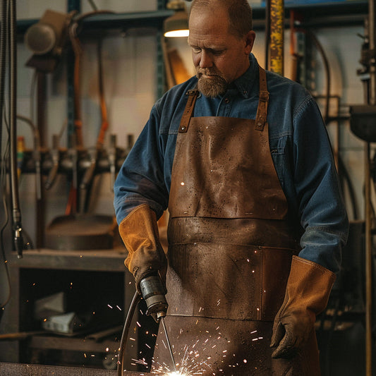 Leather Elites Heat Protector Genuine Leather Welding Apron