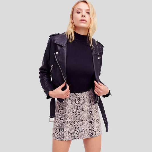 Isabel Extreme Purple Fashion Leather Jacket