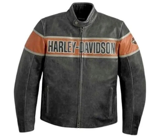 Men’s Harley Davidson Victory Lane Motorcycle Leather Jacket