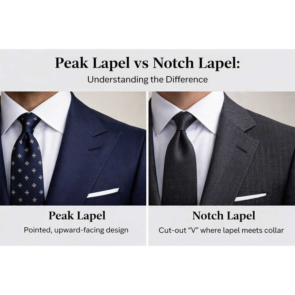 Peak Lapel vs Notch Lapel: Understanding the Difference
