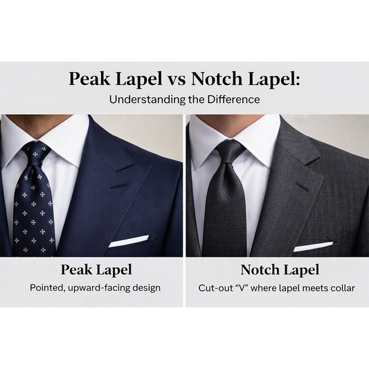 Peak Lapel vs Notch Lapel: Understanding the Difference