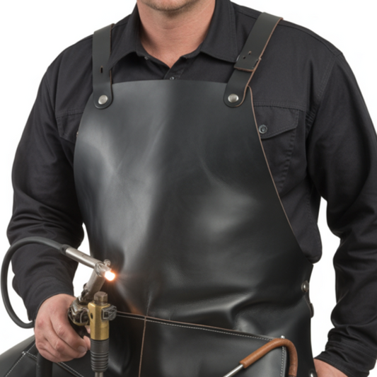 Black Sienna Edge Heat Welding Leather Apron