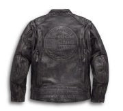 Harley Davidson Men Dauntless Convertible 2 in 1 Genuine Cow Leather Jacket