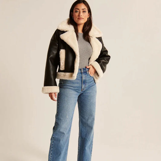 Women's Ebony B3 Sheepskin Riding Jacket