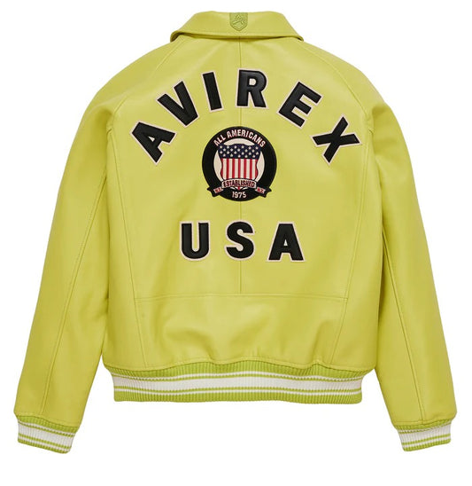 Avirex Limeaide Icon Leather Jacket