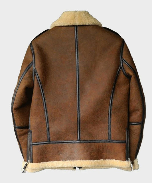 Men's Heritage Brown B3 Shearling Aviator Jacket