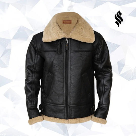 Men's Midnight B3 Sheepskin Bomber Jacket