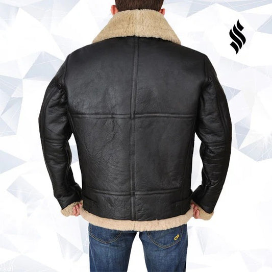 Men's Midnight B3 Sheepskin Bomber Jacket