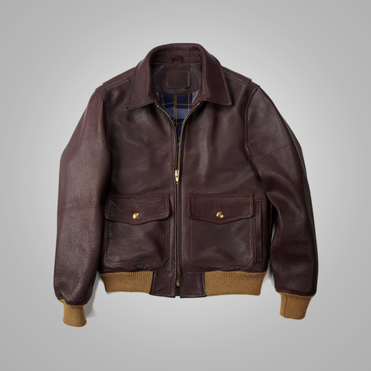 RAF Inspired Men’s Aviator Flight Bomber Jacket in A2 Leather | Leather Elites
