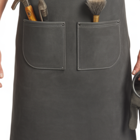 Charcoal Edge Strike Welding Leather Apron