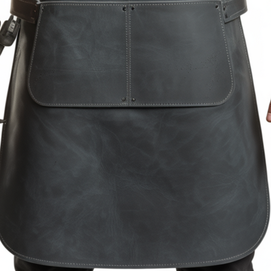 Black Charcoal Iron Burn Welding Leather Apron