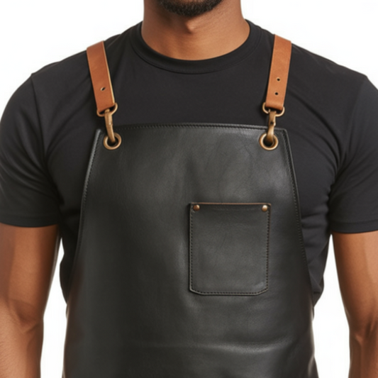 Blackish Steel Vow Blacksmith Leather Apron