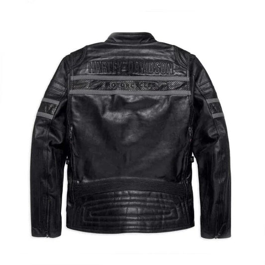 Harley-Davidson Men’s Triple Vent System Wick Twister Leather Jacket