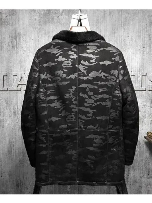 Men's Stealth Flying Shearling Long Coat