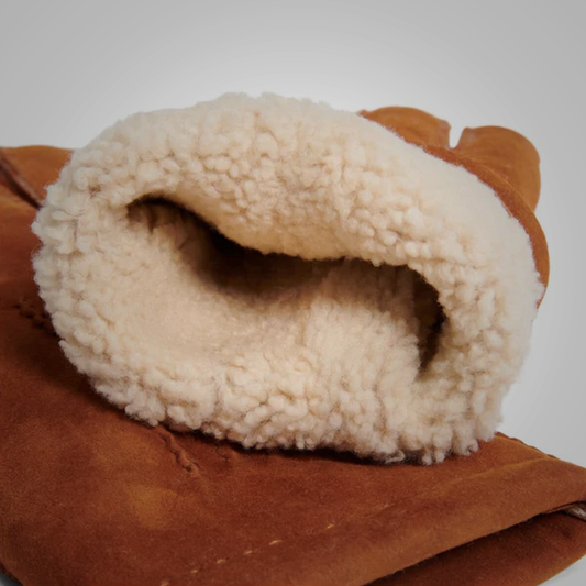 New Men American Shearling Genuine Winter Leather Gloves
