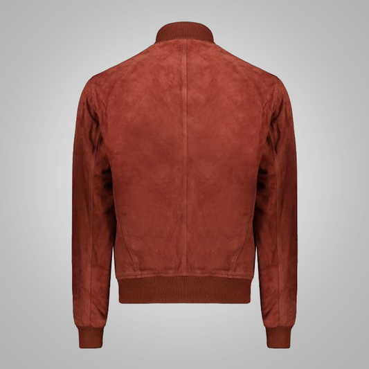 RAF Inspired Men’s Aviator Flight Jacket in Brown Leather – Biker Design | Leather Elites