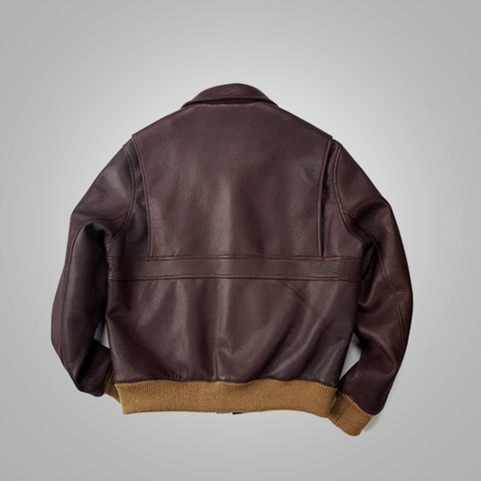RAF Inspired Men’s Aviator Flight Bomber Jacket in A2 Leather | Leather Elites