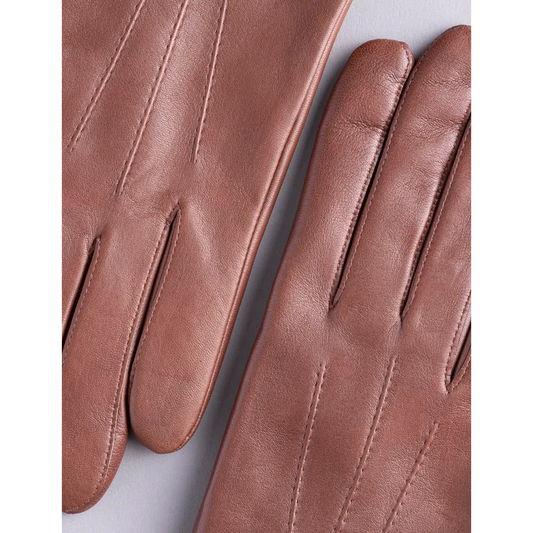 Women New Becky Classic Leather Genuine Gloves in Cork