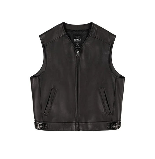 Men’s Avirex Rides Leather Vest