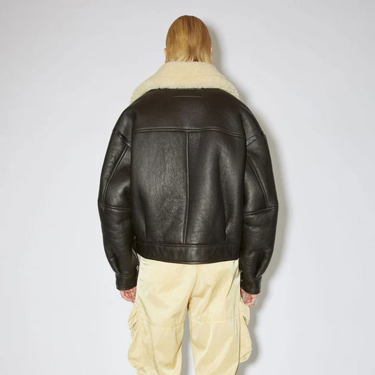 Women's Vintage Walnut B3 Sheepskin Aviator Jacket