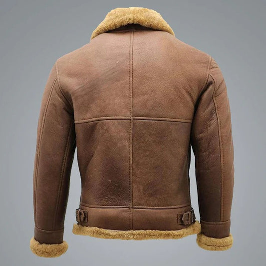 Men's Vintage Brown B3 Aviator Shearling Jacket