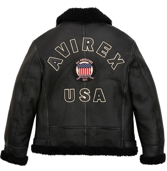 Avirex B3 Shearling Black Leather Jacket – Buy the Best Original Now!