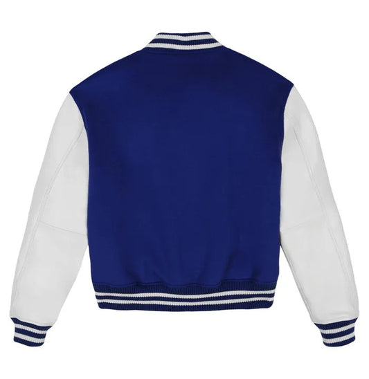 Avirex Wool Mazarine Blue Leather Varisty Jacket
