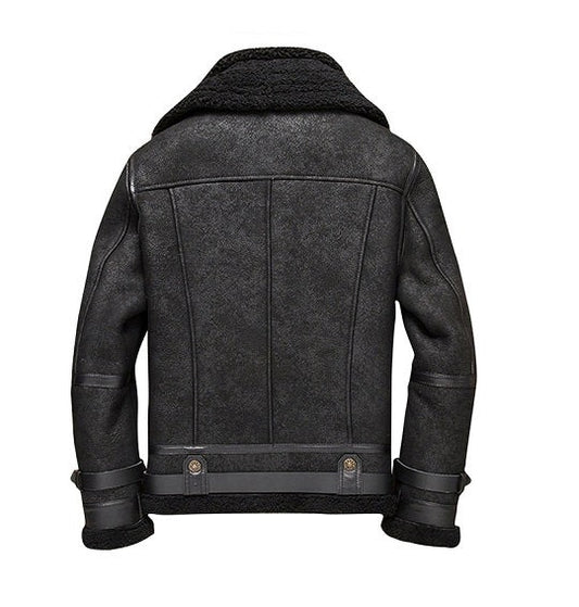 Men's Shadow B3 Aviator Shearling Bomber Jacket