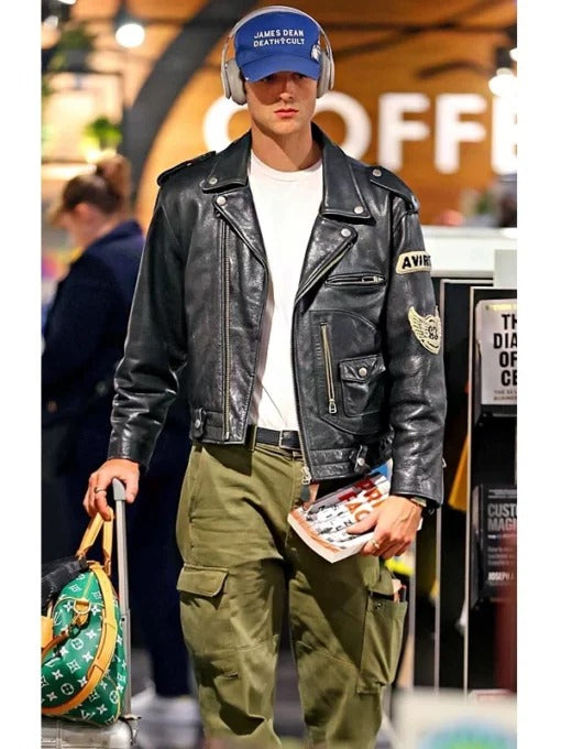 The Avirex Black Daytona Leather Jacket