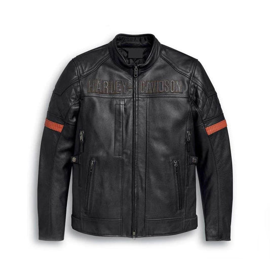 Harley-Davidson Men’s Triple Vent System Trostel Leather Jacket