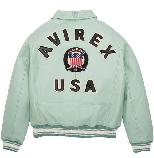 Avirex Seafoam Icon Leather Jacket