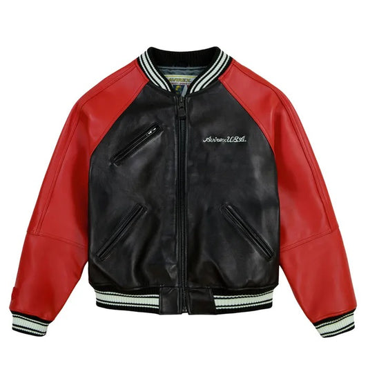 Avirex Track & Field Varsity Leather Jacket