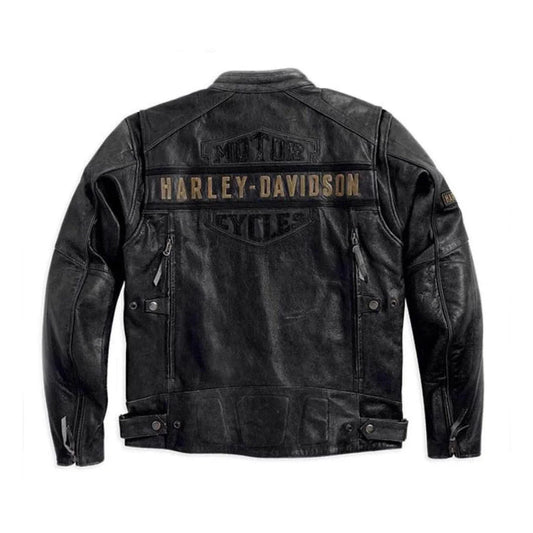 Harley-Davidson Men’s Passing Link Triple Vent Leather Jacket -Cruise in Comfort
