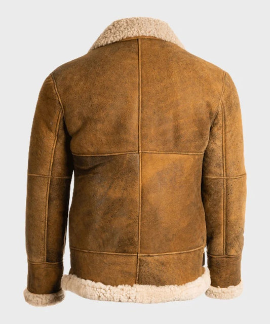 Men's Heritage Brown B3 Shearling Aviator Jacket