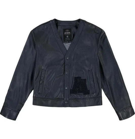Men’s Avirex Leather Cardigan