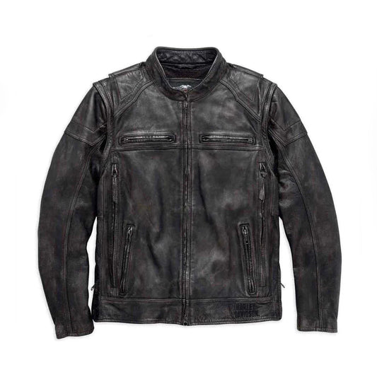 Harley-Davidson Men’s Dauntless Convertible Leather Jacket