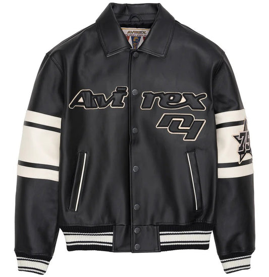 Avirex Brooklyn Skyline Leather Jacket