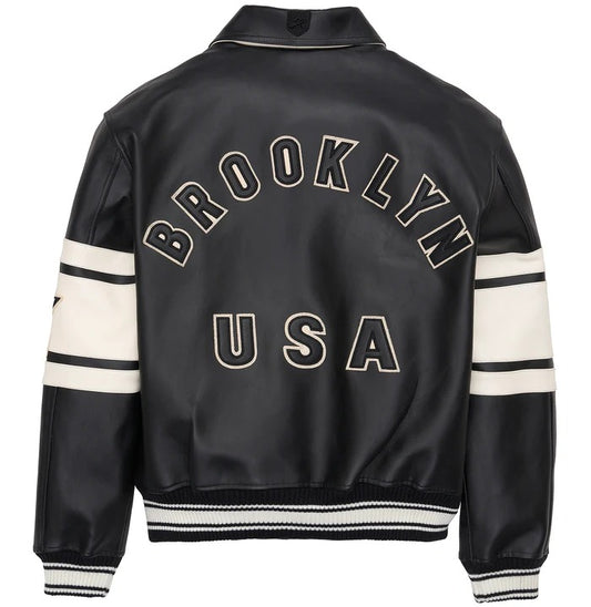 Avirex Brooklyn Skyline Leather Jacket