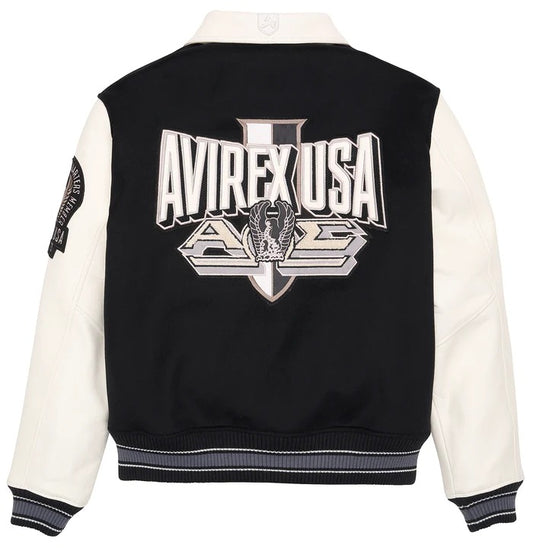 Avirex Omega Wool-Leather Jacket