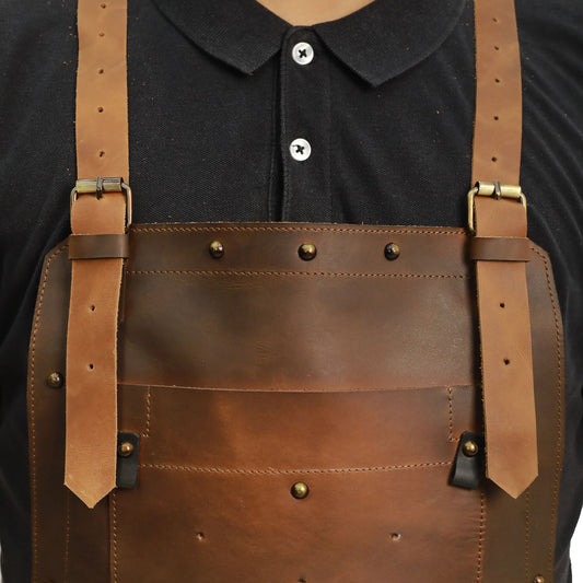 Legacy Edition Crazy Horse Brown Blacksmith Apron