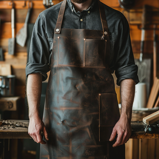 Leather Elites ForgeFellow Protective Genuine Leather Apron