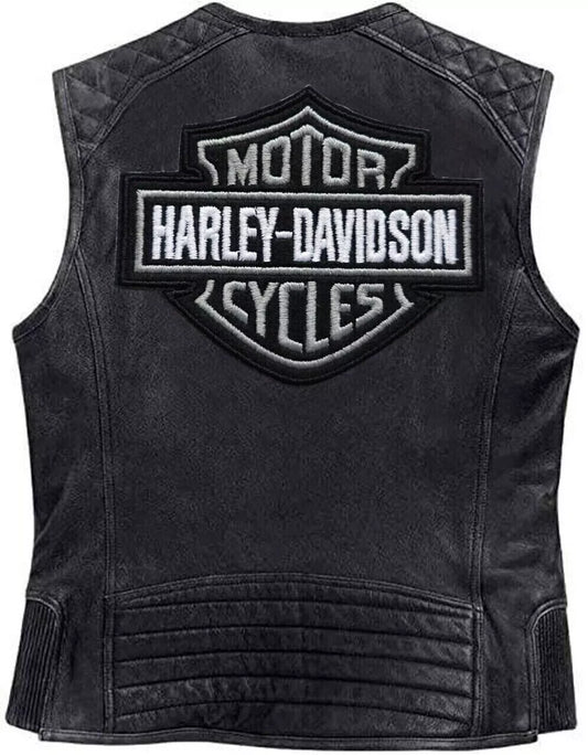 Harley Davidson Moto Cafe Biker Motorcycle Vest