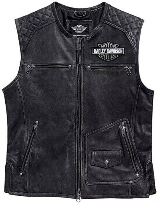 Harley Davidson Moto Cafe Biker Motorcycle Vest