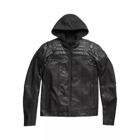 Harley-Davidson Skull Reflective Auroral Leather Jacket